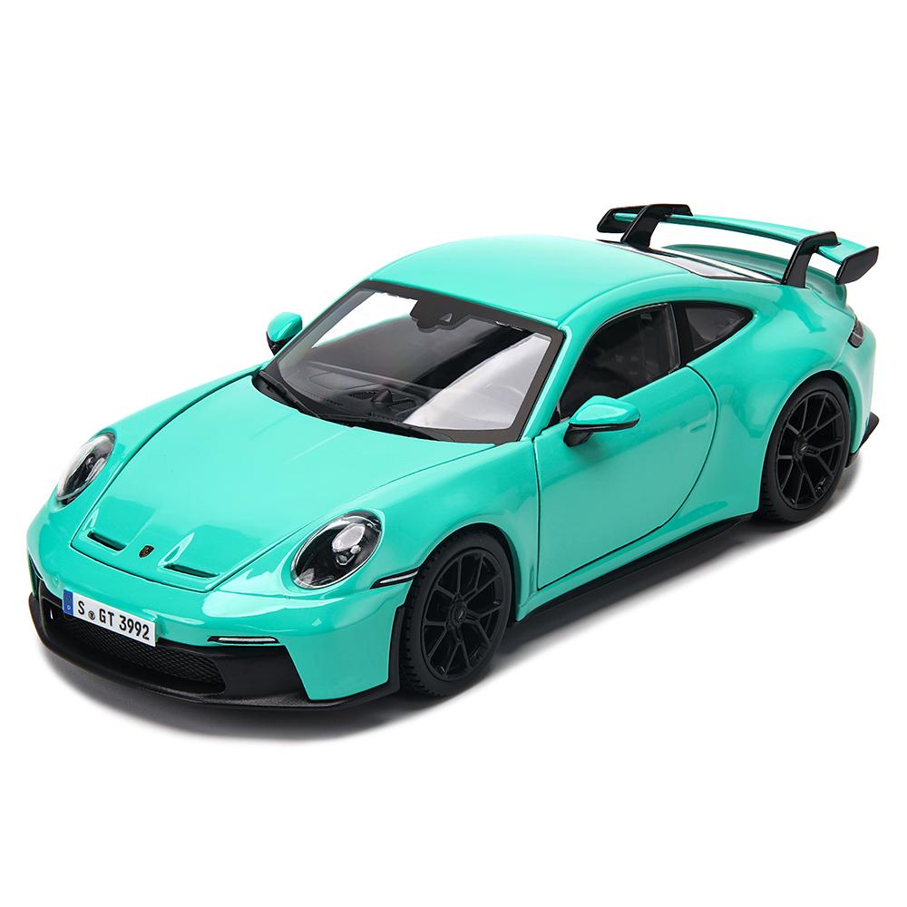 AKEZM1 Bburago 1:24 Porsche 911 GT3 Taycan Turbo S 718 Boxster simulation alloy car model crafts decoration collection toy tools gift