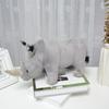 Soft Pillow Rhinoceros Plush Toy Wild Animals Stuffed Rhinoceros Doll  Kids Children