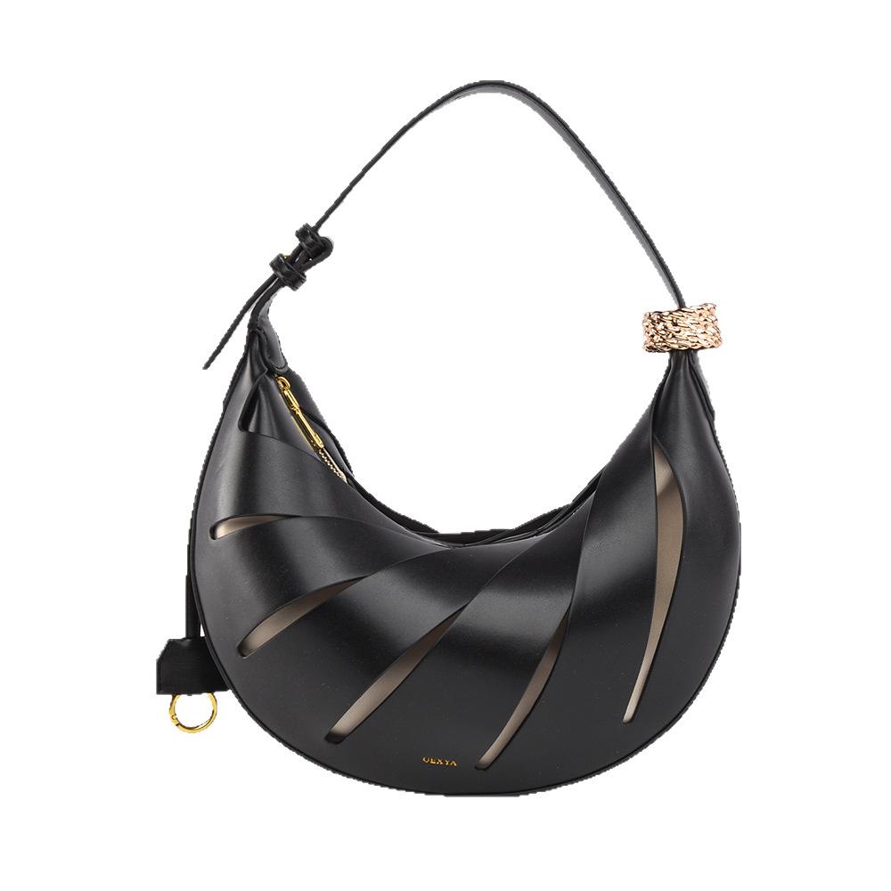 Single Shoulder Bag, Female Niche Crescent Bag, Fashionable and Versatile Design Bag, Female Commuting Armpit Single Shoulder Bag