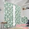 2pcs,2D plane printing Pattern Curtains Floral Harmony Versatile Durable Polyester (without rod) Gifts Ldeal for Kitchen Living