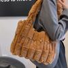 Korean Style Lazy Plush Bag Cute Fluffy Women's 2025 New Handbag Casual One-shoulder Tote