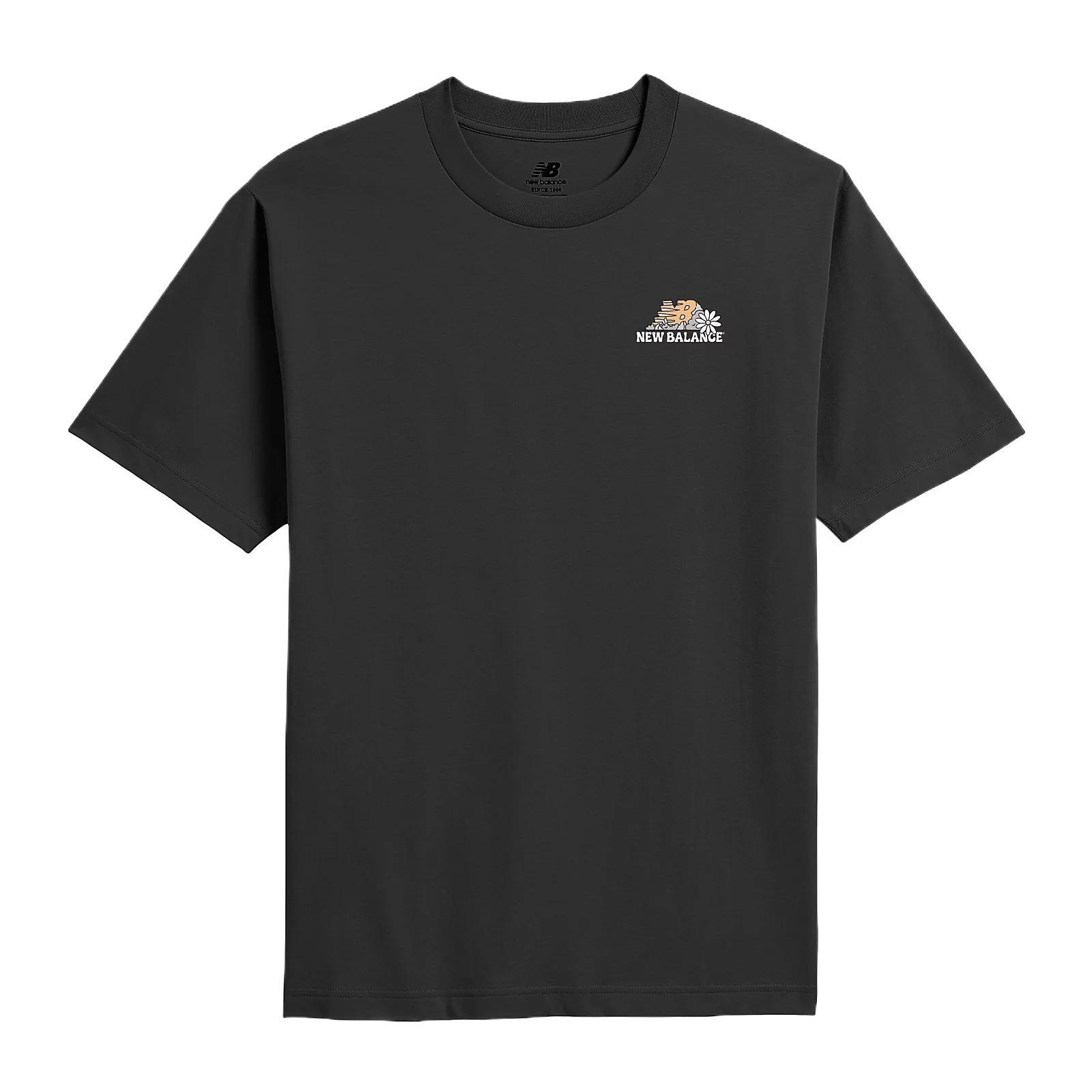 New Balance T Shirts Men s Black Crew Neck Moderate MT61Z8V9-BK L