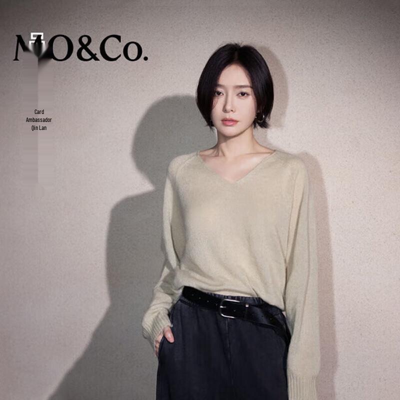 

MO&Co. Женские джинсы с горячей отделкой, выстиранные, с высокой посадкой, повседневные, прямого кроя XS