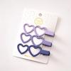New 3pcs/set Colorful Love Heart Hair Side Clips Women Girl Hollow Bowknot Shaped Hair Clips Bangs Hairpins Kids Sweet Ornament