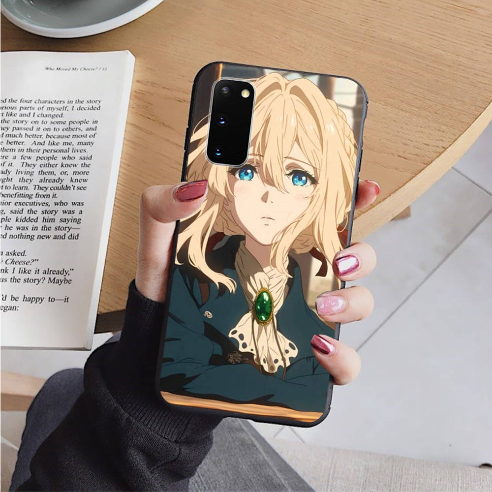

AD93 Violet Evergarden Black Case for OPPO Reno 8 6 5 4 Pro Find X3 A17 A31 A38 A40 A53 A54 A55 A74 A76 A78 A77 A80 A94 A95 A96 Pro Sofe Cover OPPO A33 2020 ирис