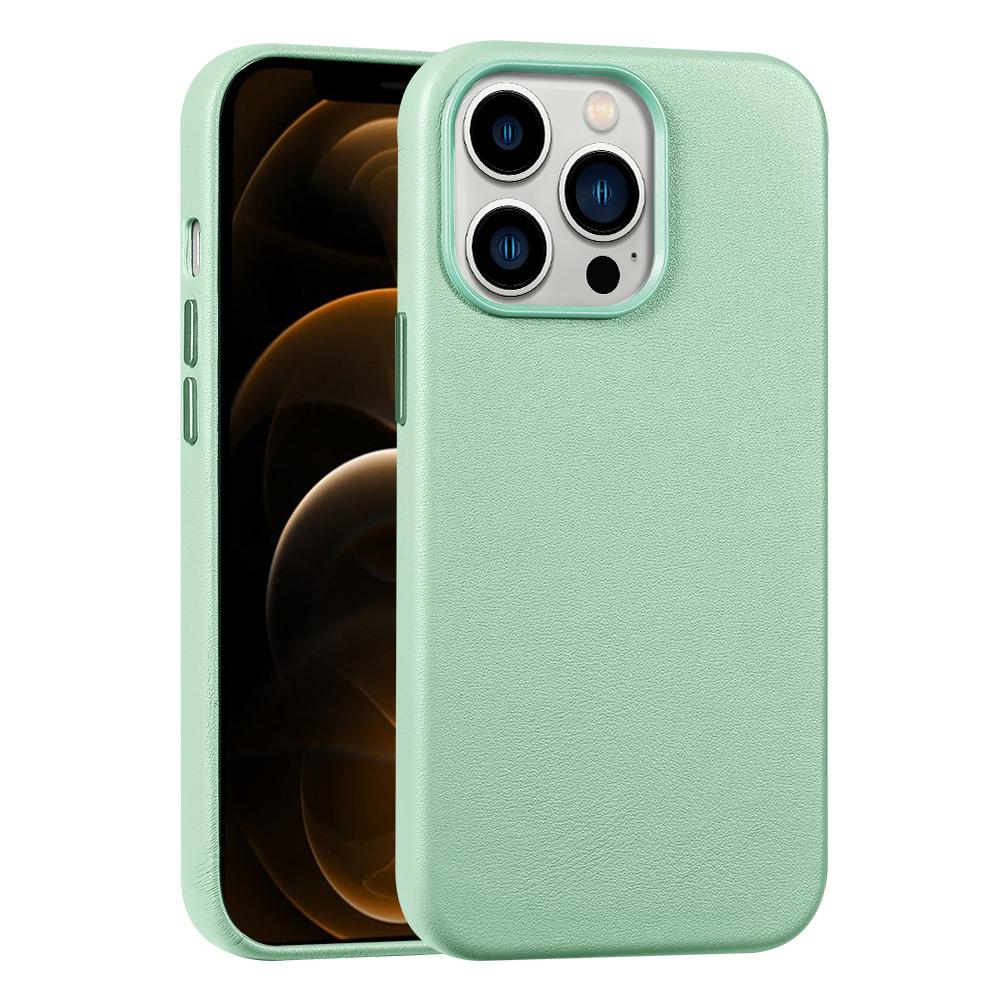 Saldi di liquidazione per Custodia Magsafe in Vera Pelle per iPhone 12 13 Pro Max 13 Mini Cover di Ricarica Wireless Magnetica
