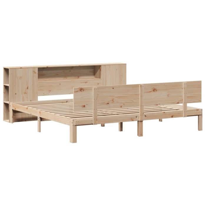 VidaXL Lit bibliothèque sans matelas 180x200 cm bois massif de pin 3322638