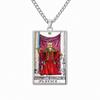Dawapara 22 Styles Tarot Card Good Luck Amulet Necklace Sun Moon UV Colorful Pendant Stainless Steel Spiritual Jewelry