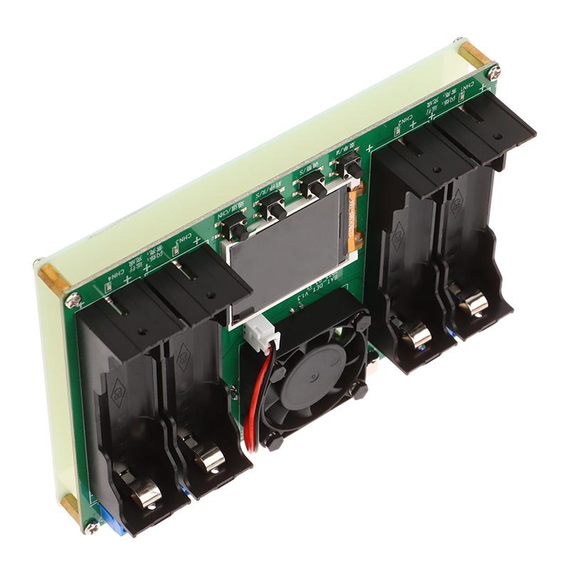 4 Channel 18650 Lithium Battery Capacity Tester Module Digital 18650 Battery Power Detector Tester Module Type-C Interface