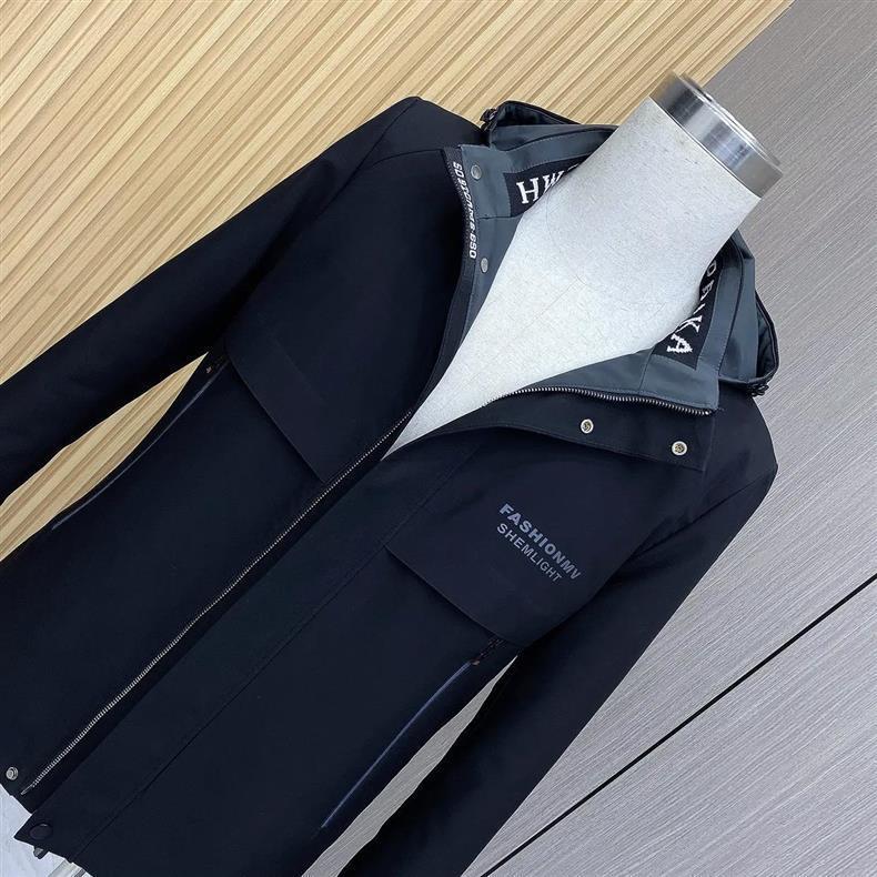 Men's Mid-Length Winter Parka with Mink Fur, Detachable Lining, and Genuine Leather Trim