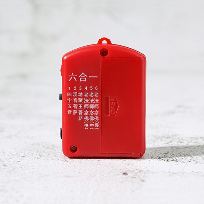 1 ks Mini buddhistický modlitební stroj s 6 druhy buddhistických hudebních písní
