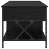 Coffee Table Black Oak Look 100 X 55 X 48.5 Cm