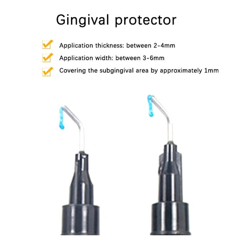 1.5/2.5/3Ml Seringa dentara Gel de protectie pentru gingii Clinica Bariera gingivala Ingrijire profesionala pentru albirea dintilor Bariera gingivala