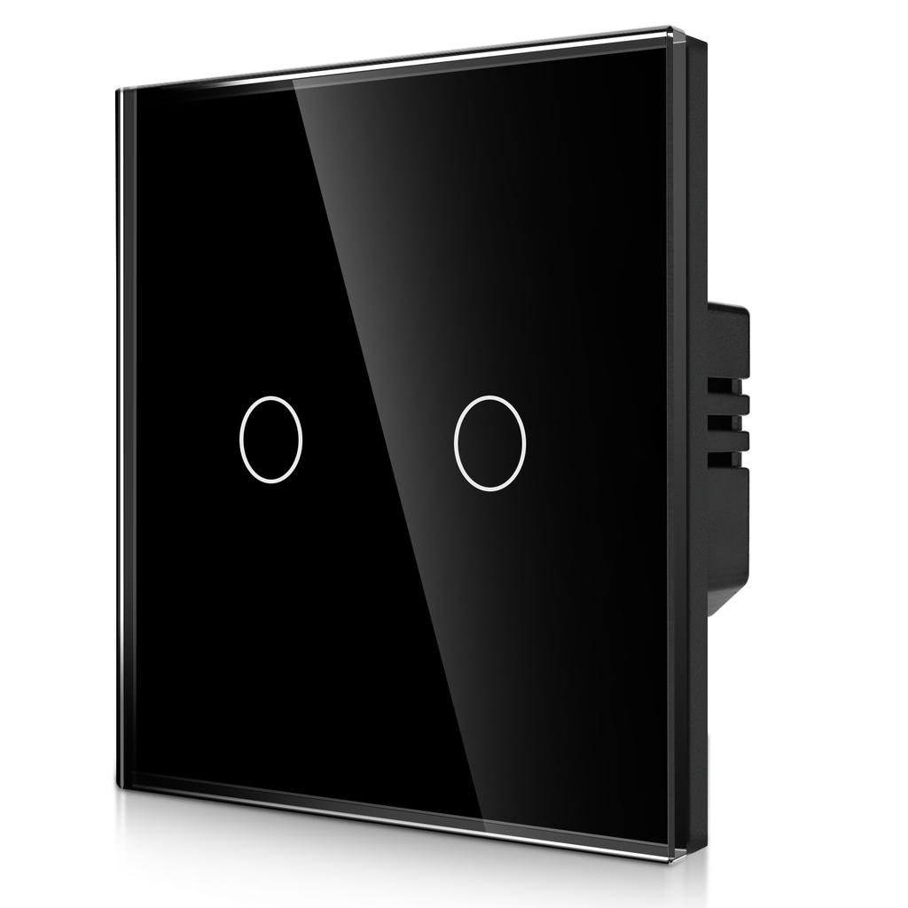 Bingolec 4-fach 700W LED Dimmer Schalter Smart Life Kompatibel 10A Wasserdicht Touch Panel Gehärtetes Glas EU Wand für Zuhause