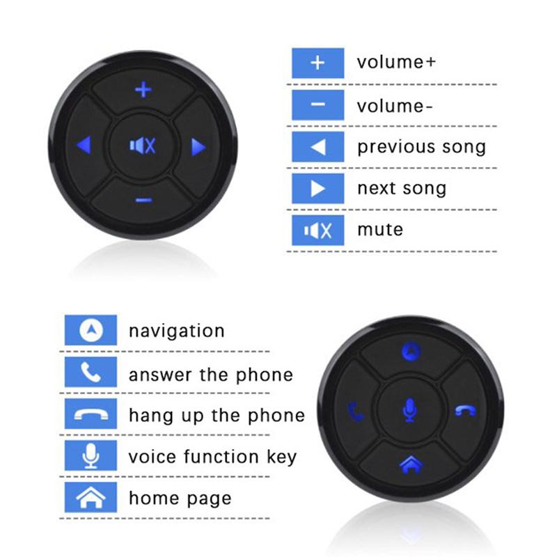 Universal Car Steering Wheel Remote Controller 10 Key Remote Control Buttons