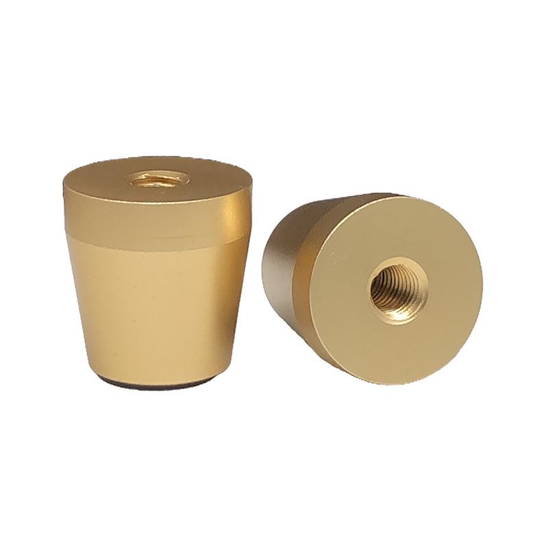 15x7 Aluminum Alloy Shock Absorbing Speaker Amplifier Feet Pads for Home Ceramic Cooktop, Anti-slip Nails