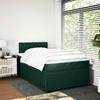 Boxspringbett mit Matratze Dunkelgrün 120 x 200 cm Samt