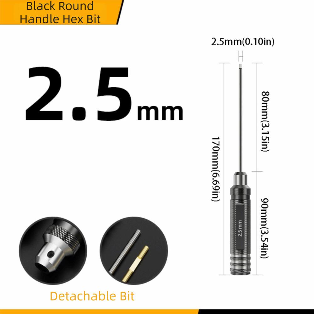 High-speed Steel Hex Screwdriver Tool TiNi Coating Precision Hex Driver  Airplane Repair