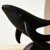 Minimalist Office Table Ornament Hollow Whale Figurine, 3D Printed Matte Animal Sculpture for Simple Home Accessories Desk Decor, Modern Statues Decor