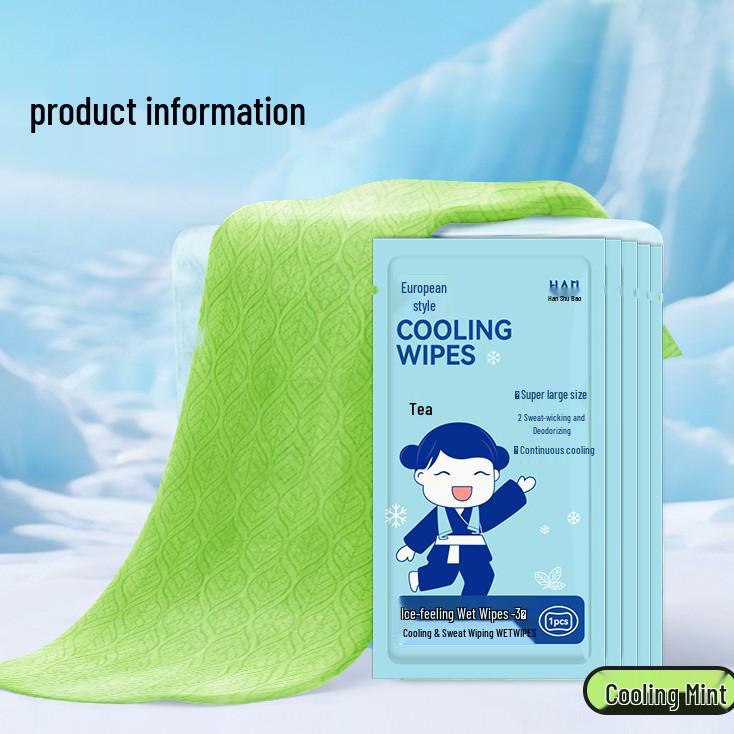 Portable Quick-Drying Cooling Sport Towel - Ice Refreshing, Sweat-Absorbent, and Disposable for Gym Sessions