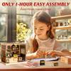 Nuovo Modello di Casa in Miniatura Fai-da-Te con Luci Morbide Alta Qualità nei Dettagli Assemblaggio Facile in 1 Ora Regalo Perfetto per Compleanno e Natale