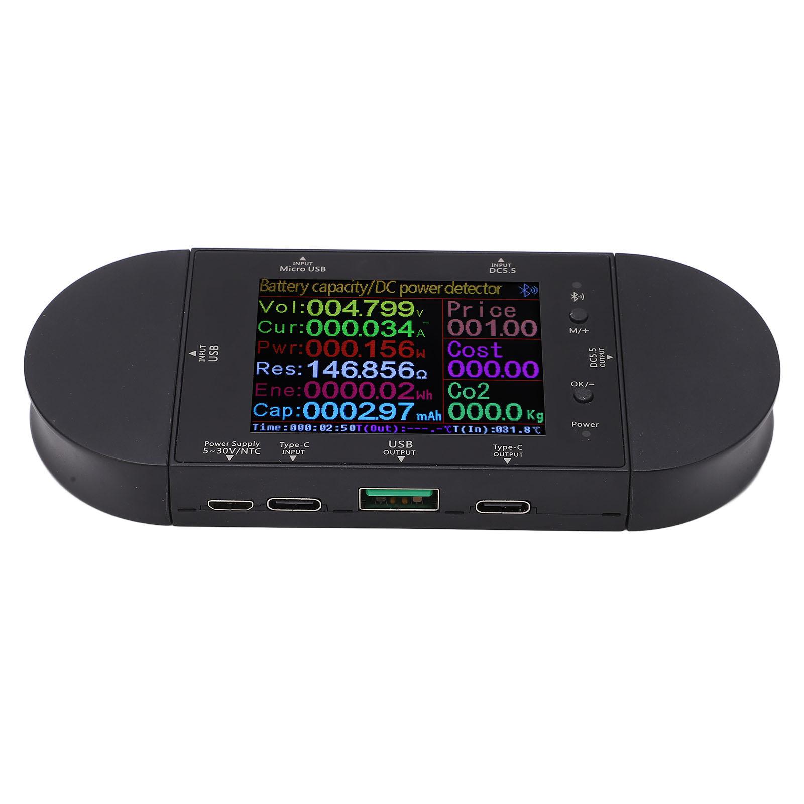 

Цифровий вольтметр USB тестер детектор напруги амперметр потужність PD електролічильник 5В-32В