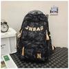 Wind bear schoolbag female junior high school student large capacity backpack college student cool light backpack