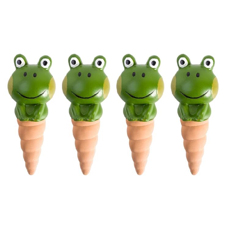 4pcs Frog Plant Watering Spikes Self Watering Devices Automatic Plant Waterer 1