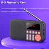 Mini Portable FM Radio HD LED Display Best Reception Radios Rechargeable Bluetooth Speaker Music Box Support TF Card USB AUX