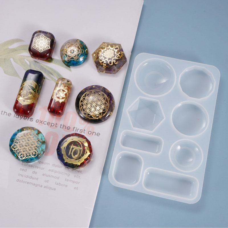 

DIY Crystal Drop Mold Pendant Pendant Geometric Pendant Earrings Homemade Backpack Accessories Silicone Mold