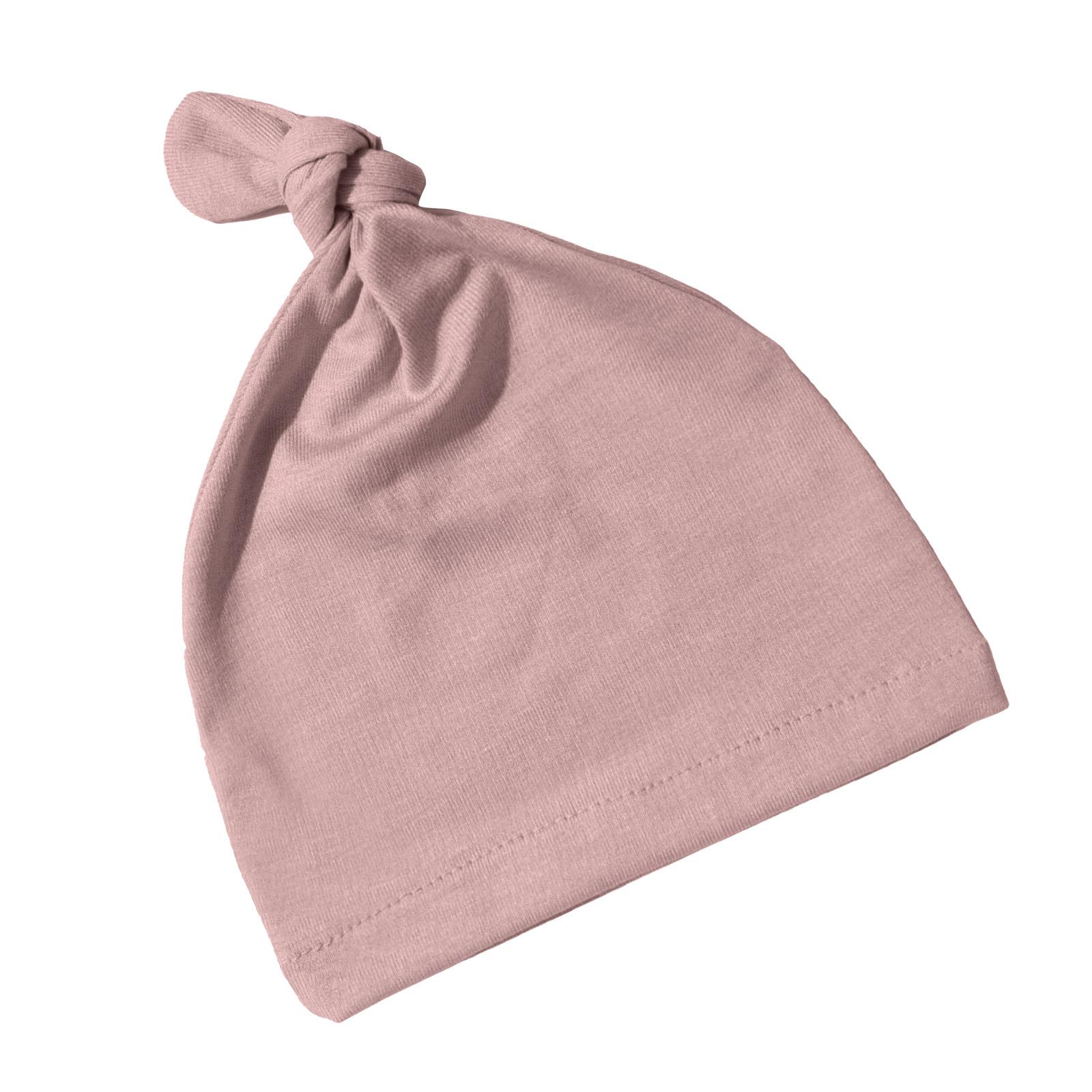 

Однотонна дитяча шапочка-біні з вузлом, м’яка та дихаюча шапка для немовлят від 0 до 24 місяців для новонароджених хлопчиків дівчаток 3