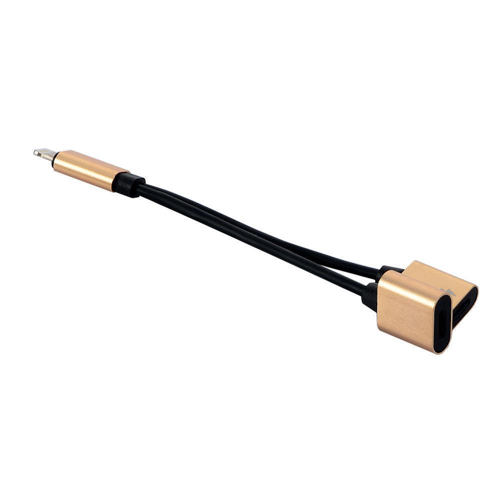 Lightnin Dual 2in1 Adaptateur Chargeur Audio Splitter Separateur Câble Iphone
