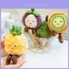 Cute Pineapple Orange Watermelon Durian Strawberry Cartoon Plush Doll Pendant For Kids And Collectors
