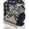 Pakistanisches Party-Salwar-Kameez Indisches Bollywood-Oberteil Kurta-Hosen-Dupatta-Set