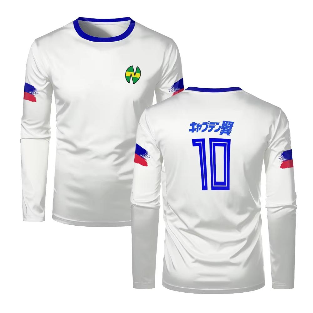 ATOM School Nansheng Olive And Benji Kits Soccer Jersey Animation Captain Long Sleeve Men's T-shirt Tsubasa Jersey Kid/Adult Tee