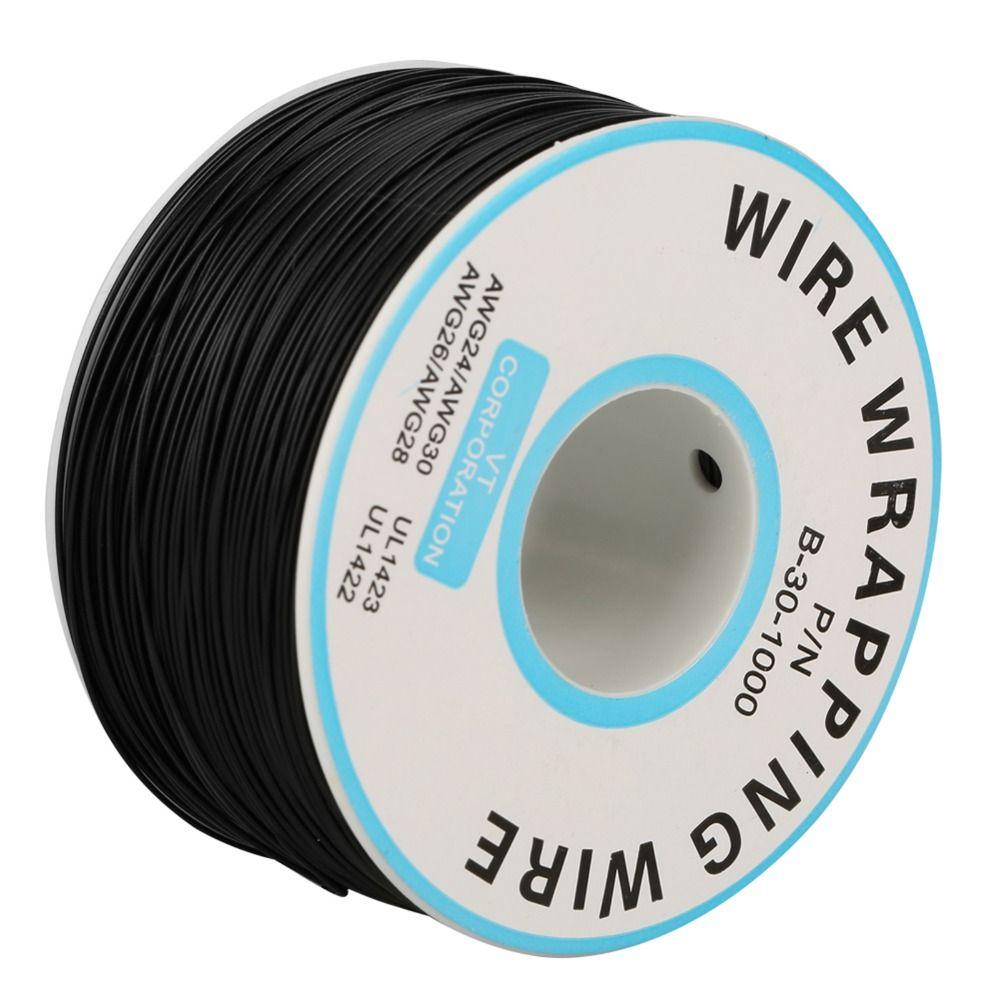 30AWG Wire Wrapping Copper Wire 0.25mm Core Diameter 200M Single Copper Wire Strand Tin Plated Copper Cord Electronic Test