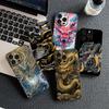 Black Dragon Chinese Loong Cover for Motorola Moto G82 G20 G22 G23 G32 G9 G8 G7 Power Plus G41 G52 G30 G71 E22 E13 E20 E32 Case