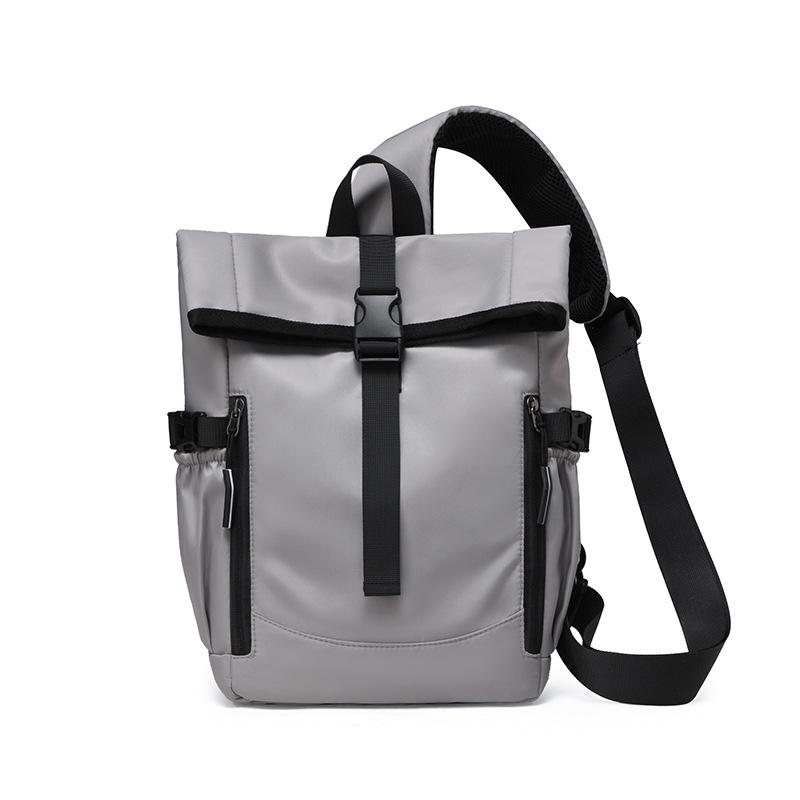Roll-up Shoulder Bag Men's Travel Outdoor Crossbody Bag Outgoing Chest Bag