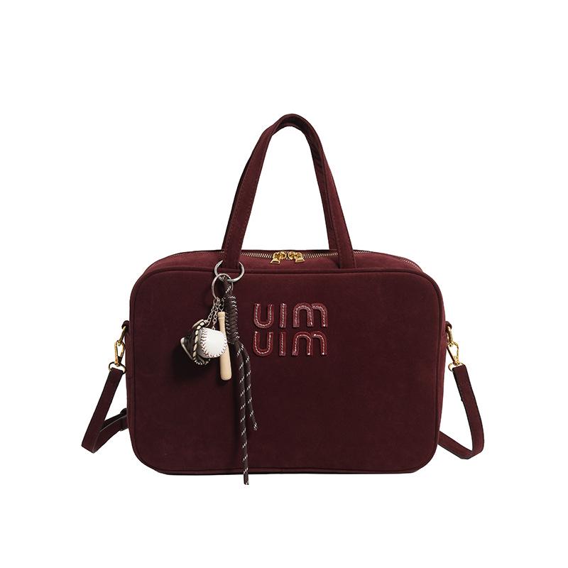 Damen Retro High-End Umhängetasche - Vielseitige kleine quadratische Tasche für Arbeit, Pendeln, Reisen und mehr.