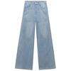 Fashion Style 2024 Autumn New Women's Clothing High Waist Hollow-out Embroidered High Waist Loose Denim 6147119