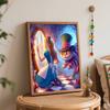 Disney Alice in Wonderland oil painting art painting kit handmade diy gift home decoration magic forest cat wall art hobby craft decor