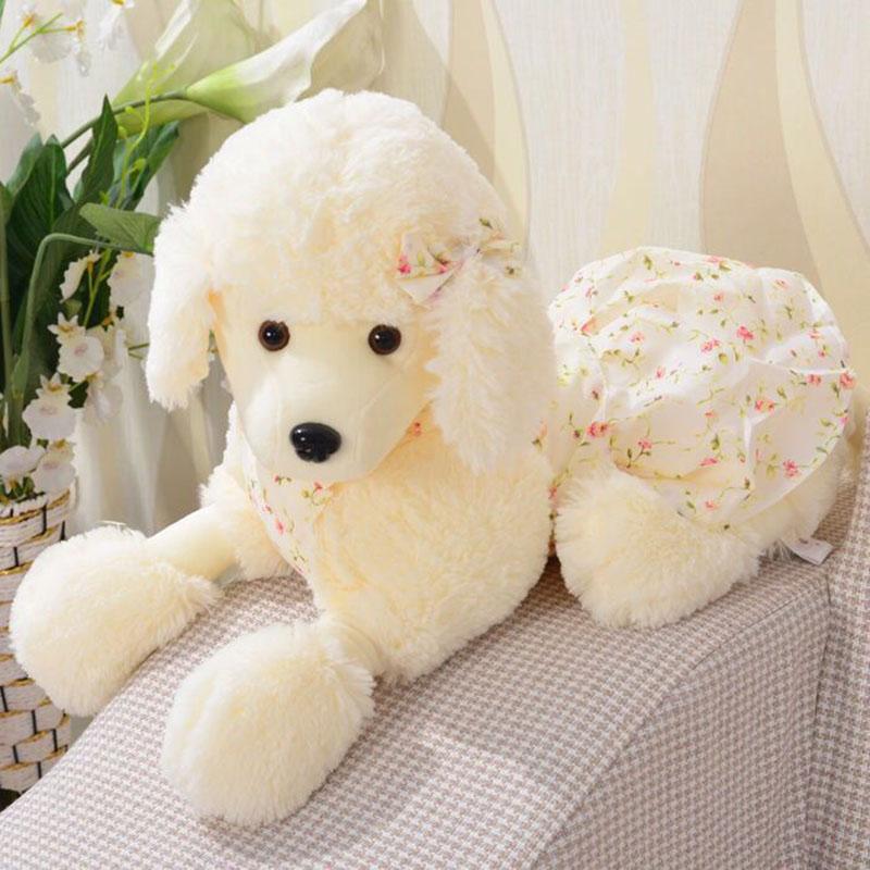 

Simulation Poodle Plush Soft Stuffed Dog Doll Kids Pillow Birthday Gift Home Decor Party Gifts 30cm