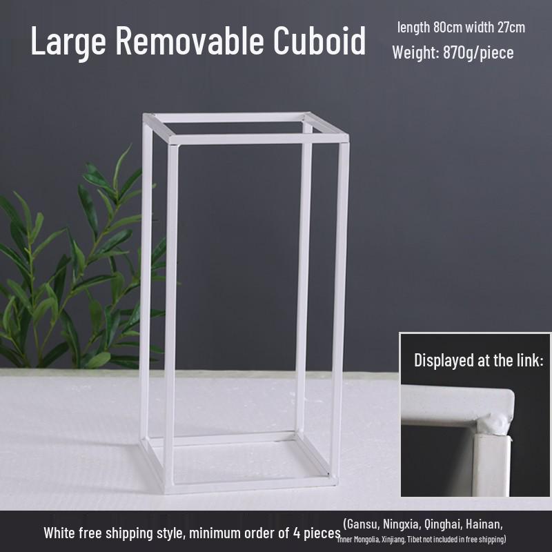 Żelazny Kwiatowy Stojak Kolumnowy do Dekoracji Uliczki Weselnej