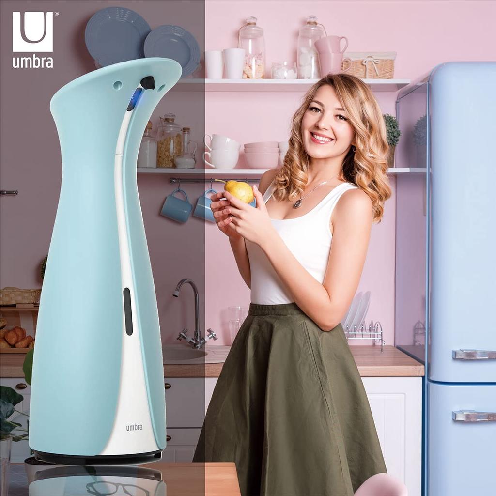 Umbra Automatic Soap Dispenser, Automatic Sensor Pump, Refillable, Cordless, for Dishwashing Detergent and Sanitizing Gel, Kitchen and Bathroom, 250ml