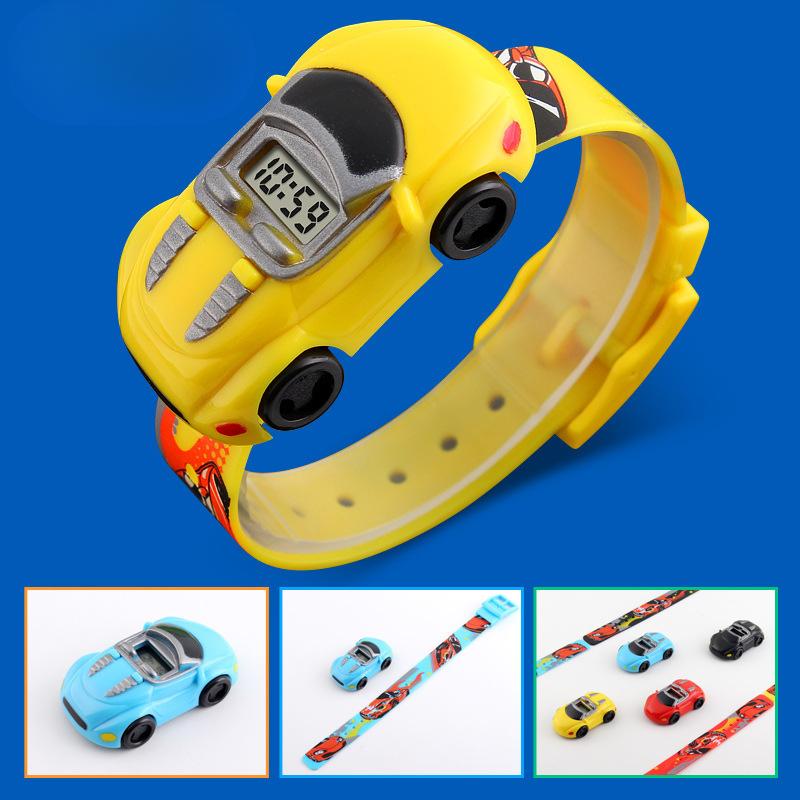 Children's Electronic Watch, Male Student's Fashion, Personality, Creative Car, Trendy Toy Watch