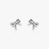 S925Post Lady Ribbon Earrings