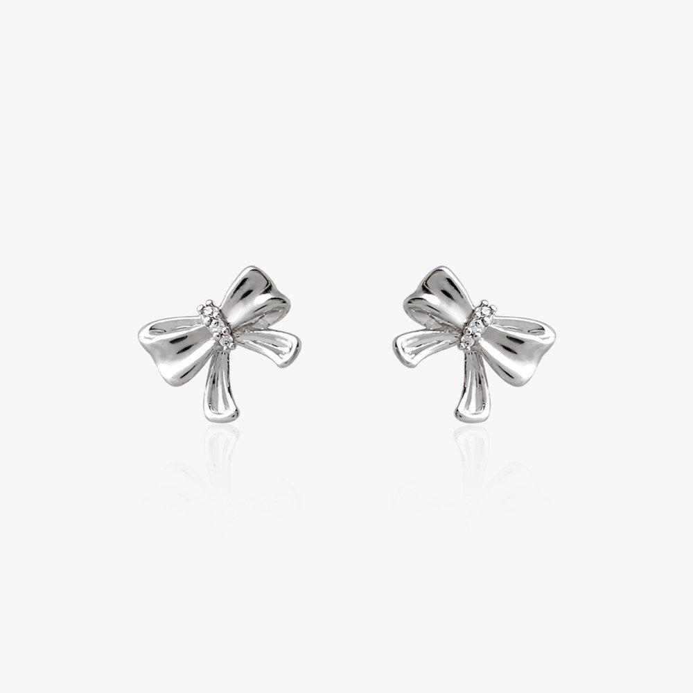 S925Post Lady Ribbon Earrings