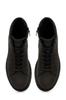 Men's Fashion Flat Heeled Booties Black Biker Boots Shoes