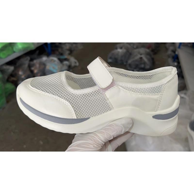 New Casual Shoes Women's Spring and Summer New Wedge Sneakers Velcro Casual Plus Size Women's Shoes