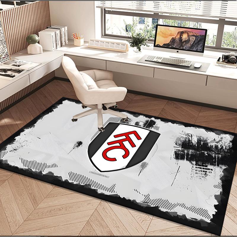 1PC rug Fulham Crest Design Carpet, Chair Rug,Area Rug for Office Bedroom living rooms bedroom, Doormat decor Christmas fan gifts